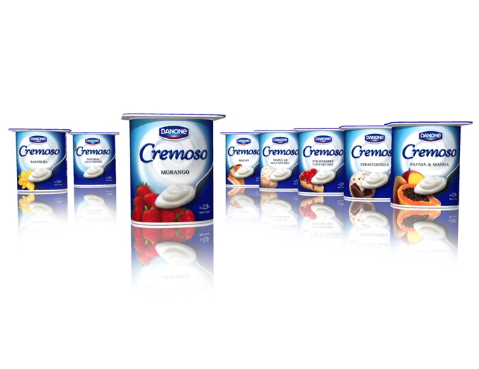 danone cremoso packaging