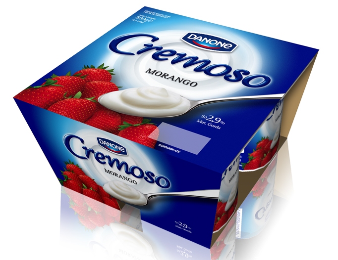 danone cremoso packaging